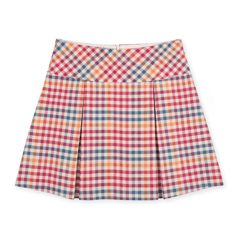 Plaid Pleated Skirt