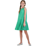 Pilar Peplum Hem Dress, Green