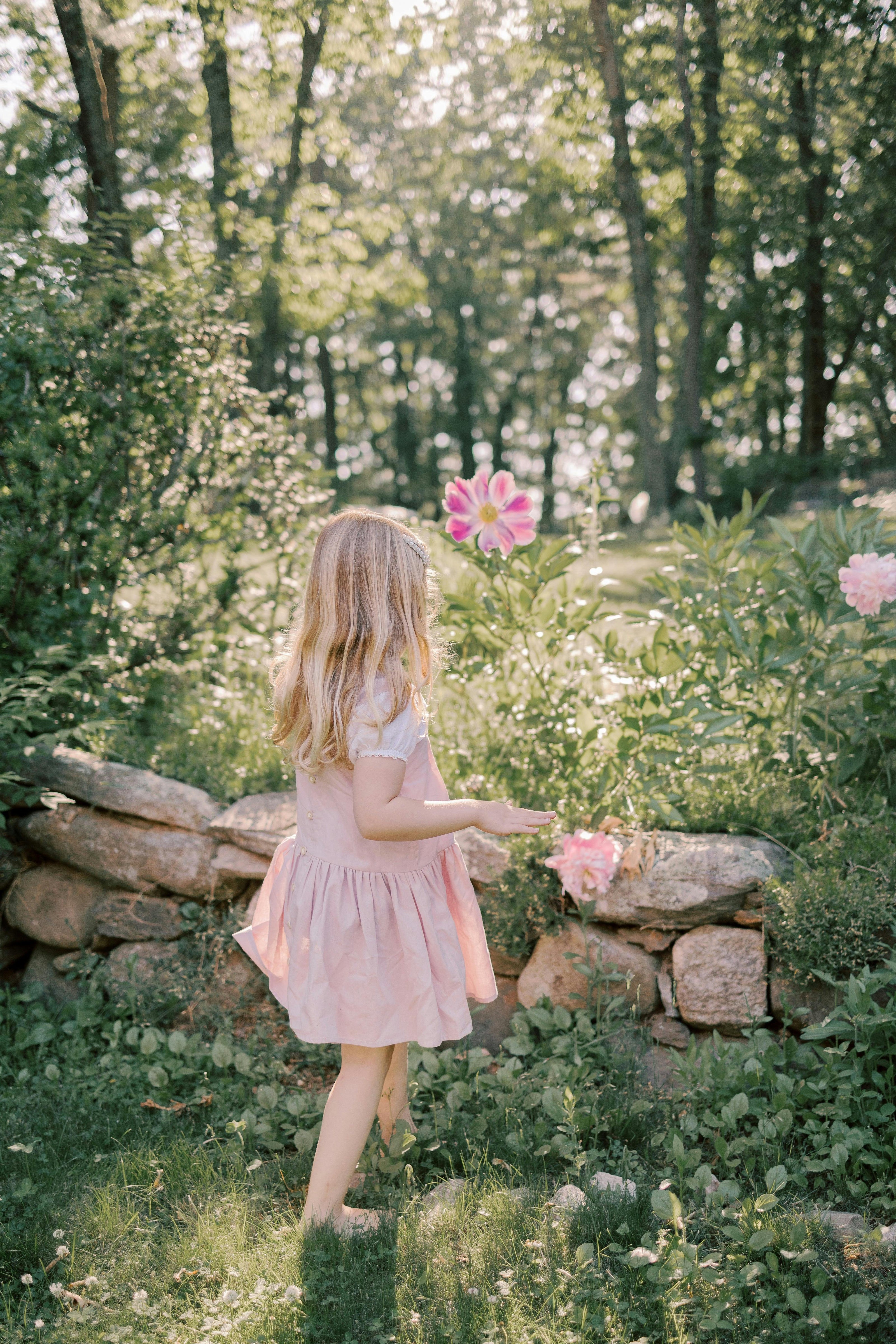 Hikari Pintuck Dress | Soft Pink
