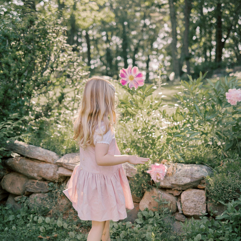 Hikari Pintuck Dress | Soft Pink