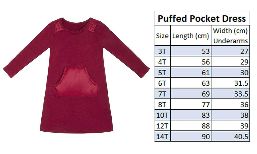 Puffed Pocket Long Sleeve Dress