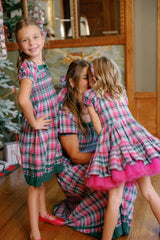 Teen Sunday Best Dress in Vibrant Plaid