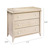 Sprout 3-Drawer Compact Changer Dresser with Removable Changing Tray (42")