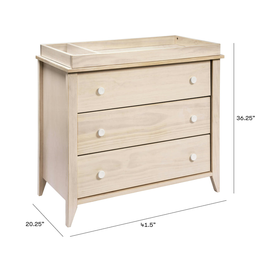 Sprout 3-Drawer Compact Changer Dresser with Removable Changing Tray (42")