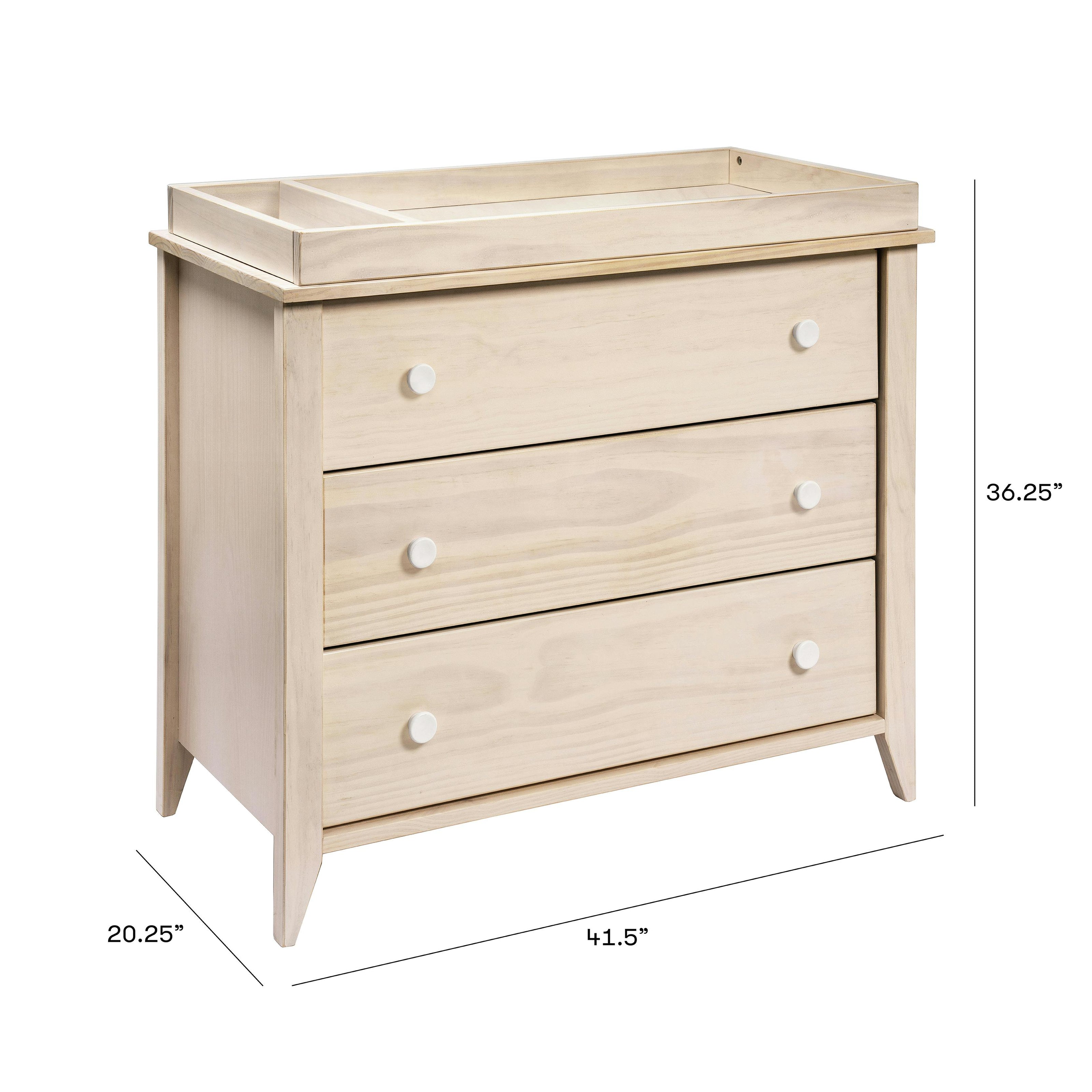 Sprout 3-Drawer Compact Changer Dresser with Removable Changing Tray (42