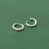 Classic 12mm Hinged Huggie Hoop Earrings