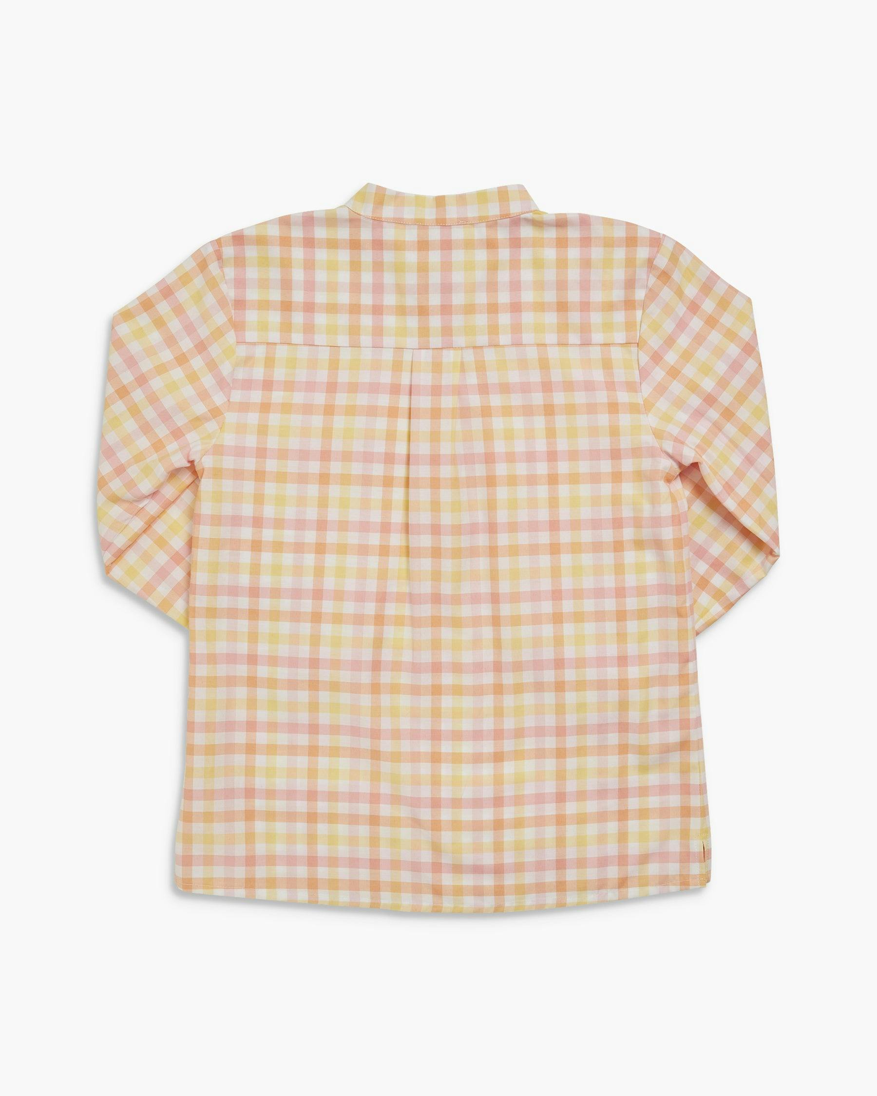 Pereprine Shirt Yellow Pink Check