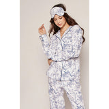 Women's Twill Pajama Set in Timeless Toile