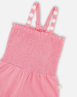 Crinkle Jersey Jumpsuit With Smocking