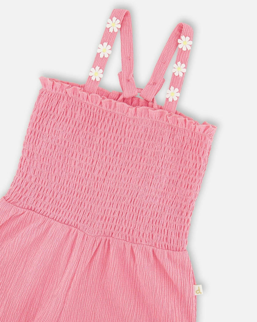 Crinkle Jersey Jumpsuit With Smocking