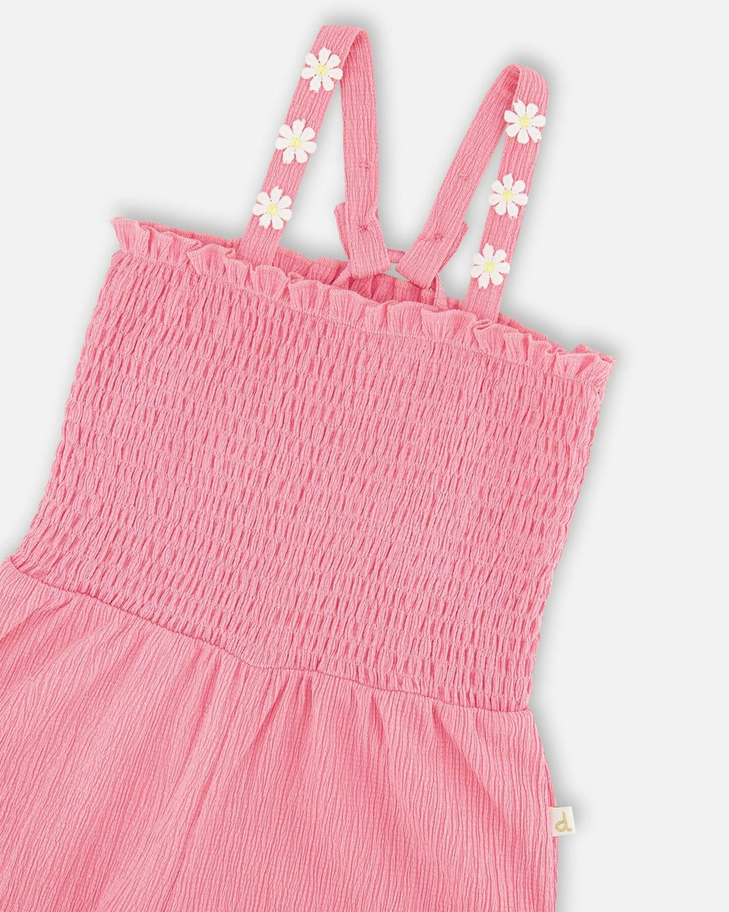Crinkle Jersey Jumpsuit With Smocking
