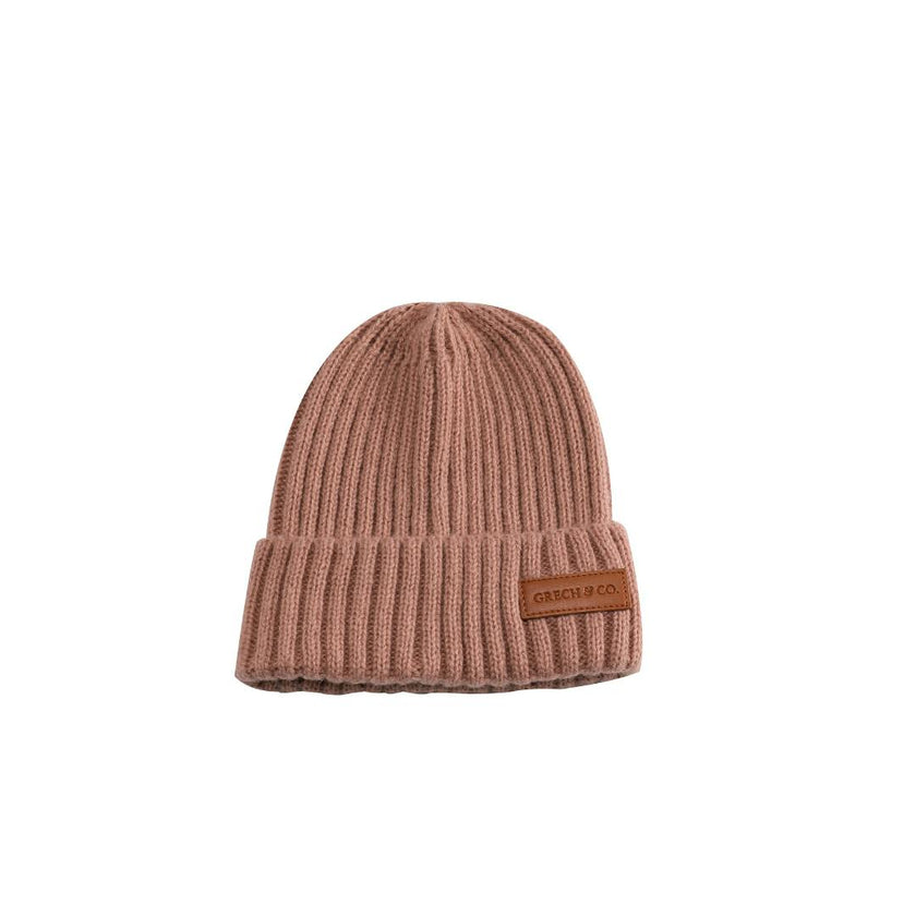 Knit Beanie Wide Rib | Sunset