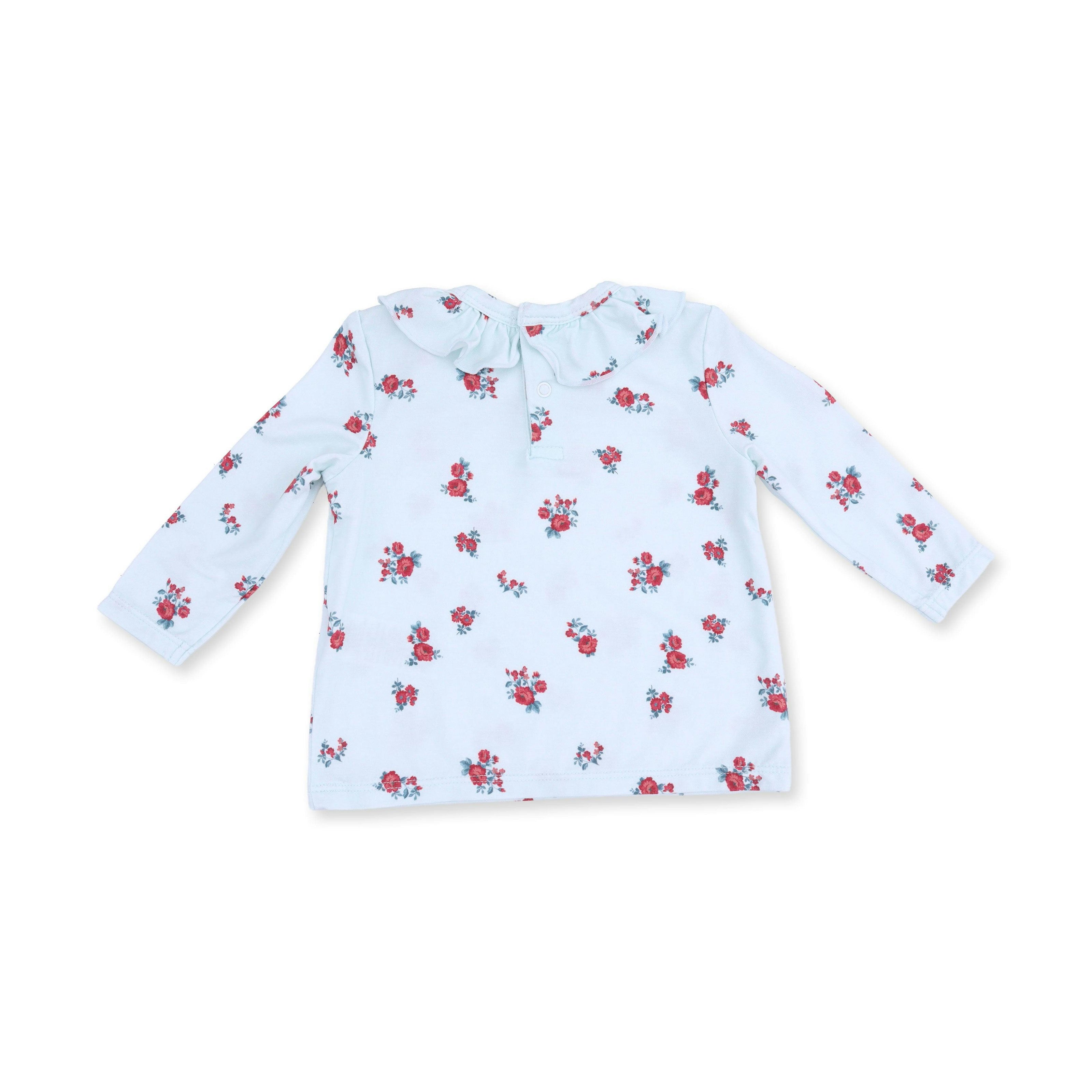 Alyssa Floral - Long Sleeve Ruffle Top and Pant