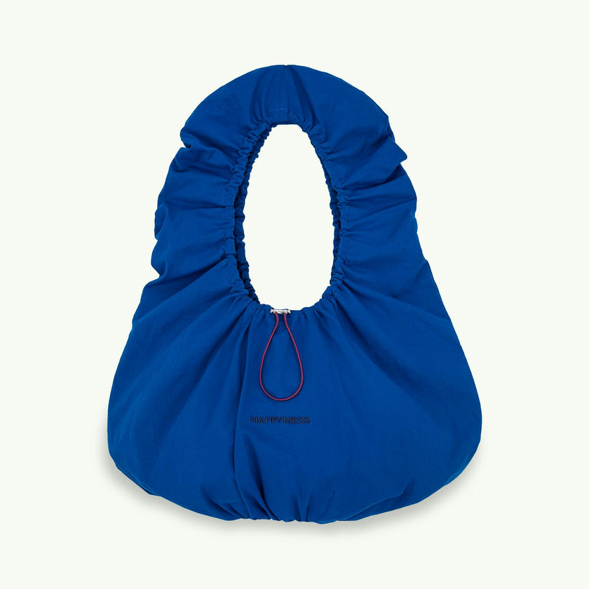 scrunchie bag - cobalt