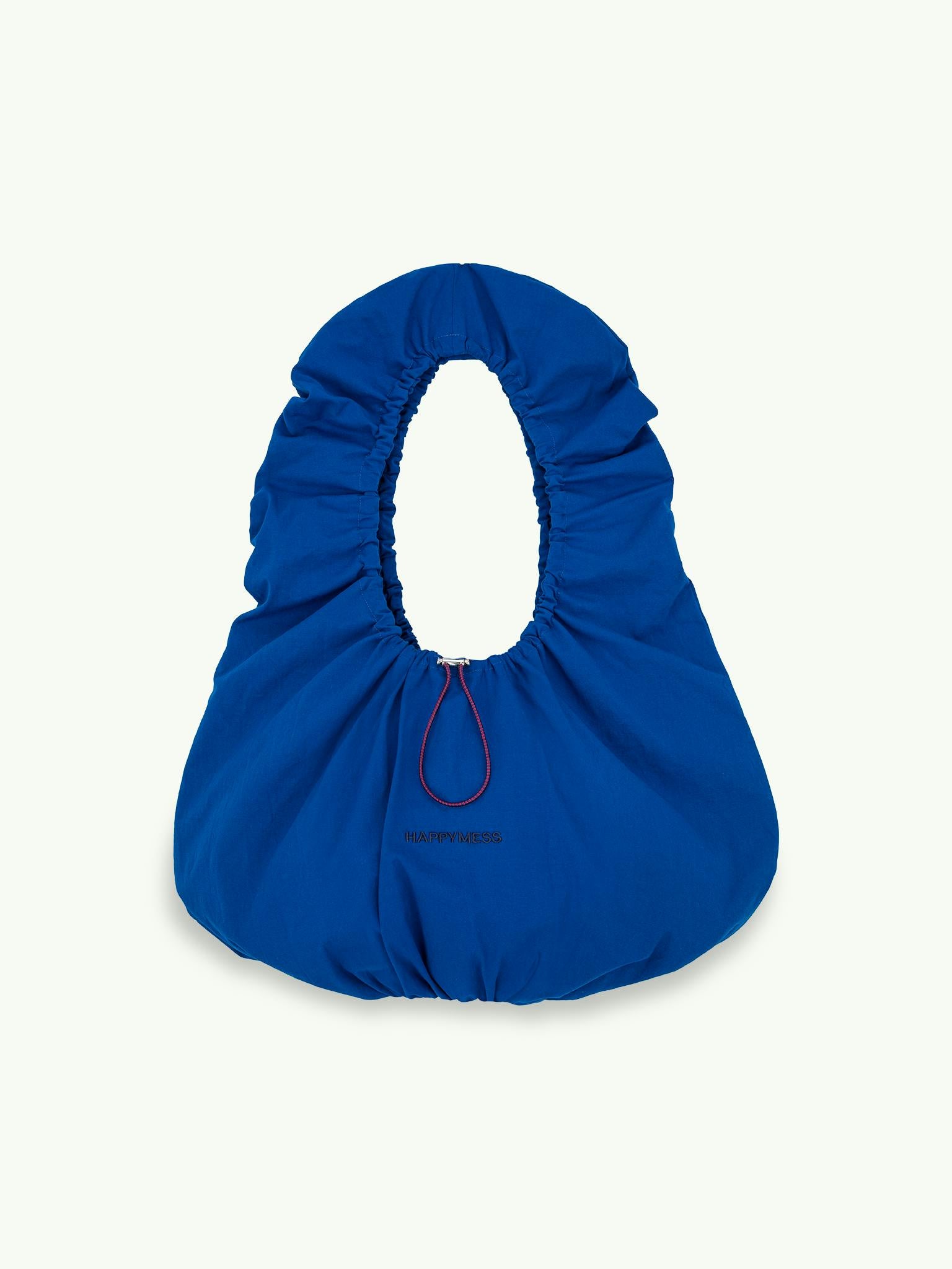 scrunchie bag - cobalt