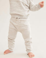 Pointelle Star Crawler Set - Grey