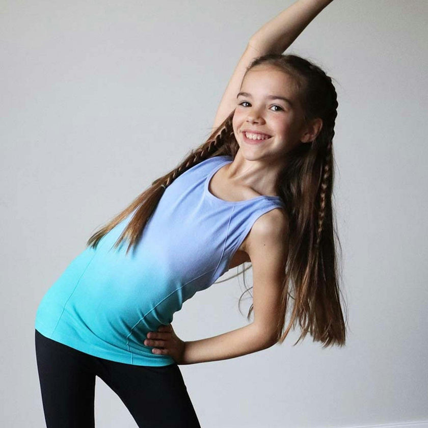 Seamless Activewear Tank Top - Periwinkle Turquoise
