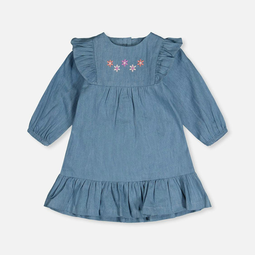 Chambray Dress Light Blue Denim