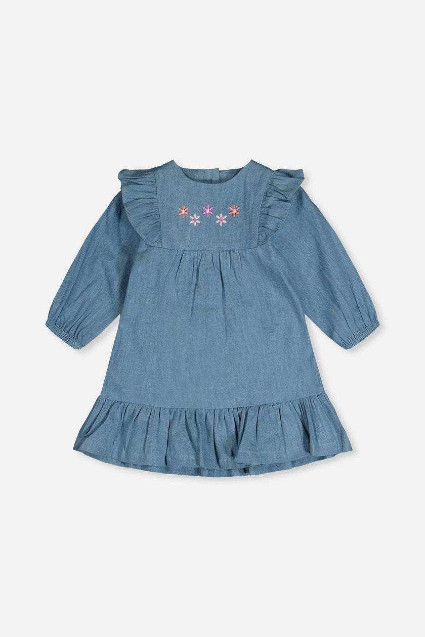 Chambray Dress Light Blue Denim