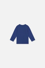 Baby Long Sleeve Organic Cotton T-Shirt Blue