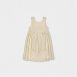 Bella Girl Dress Sleeveless, Off-White Hearts