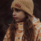 Knit Beanie Wide Rib | Buckwheat