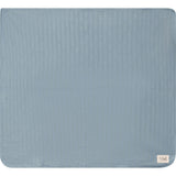Pointelle Ribbed Blanket Blue Mist