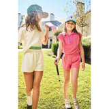 Wynne Romper Pink/Orange French Terry