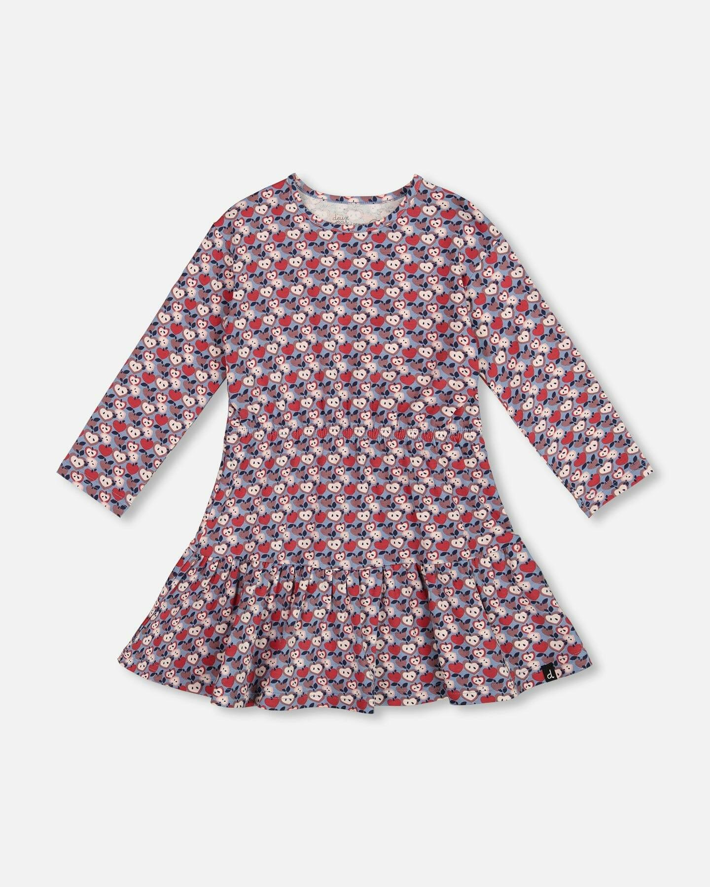 Organic Cotton Dress with Flounce Hem