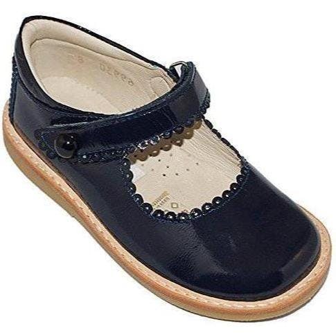 Mary Jane | Navy Blue Patent Leather