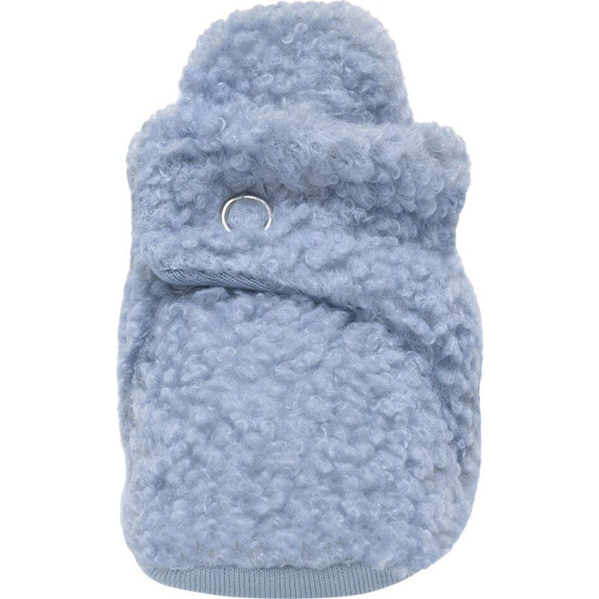 Sherpa Light Blue Snap Bootie