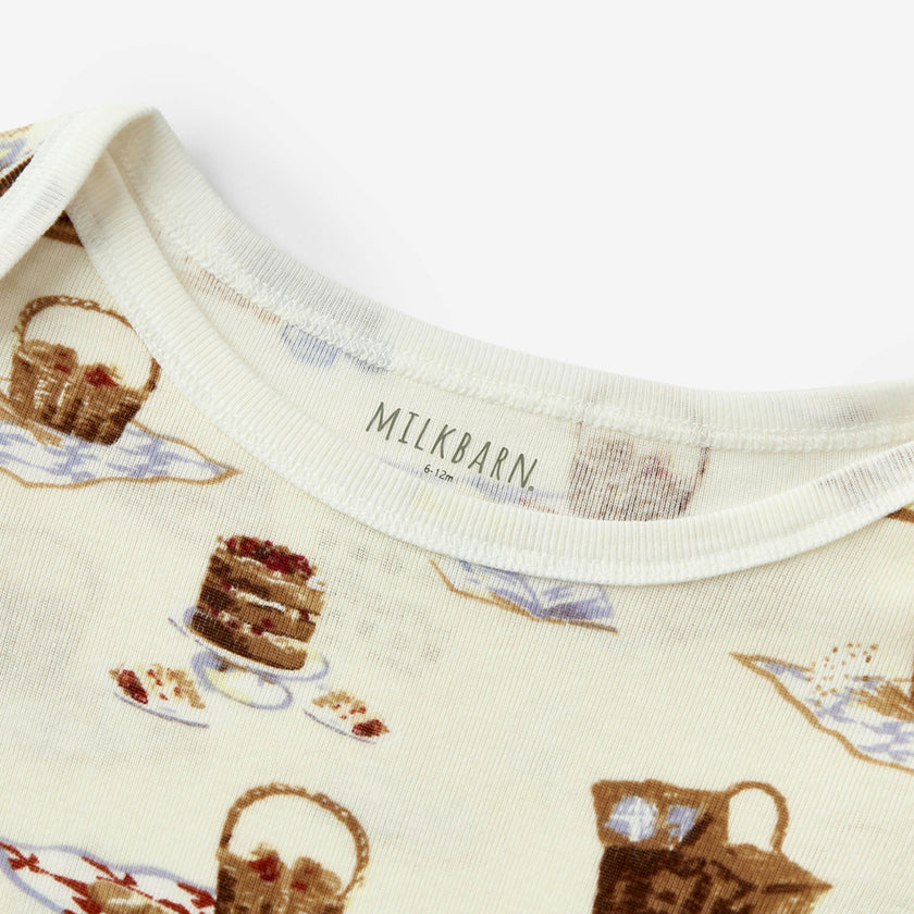 Picnic Organic Cotton Short Sleeve One Piece