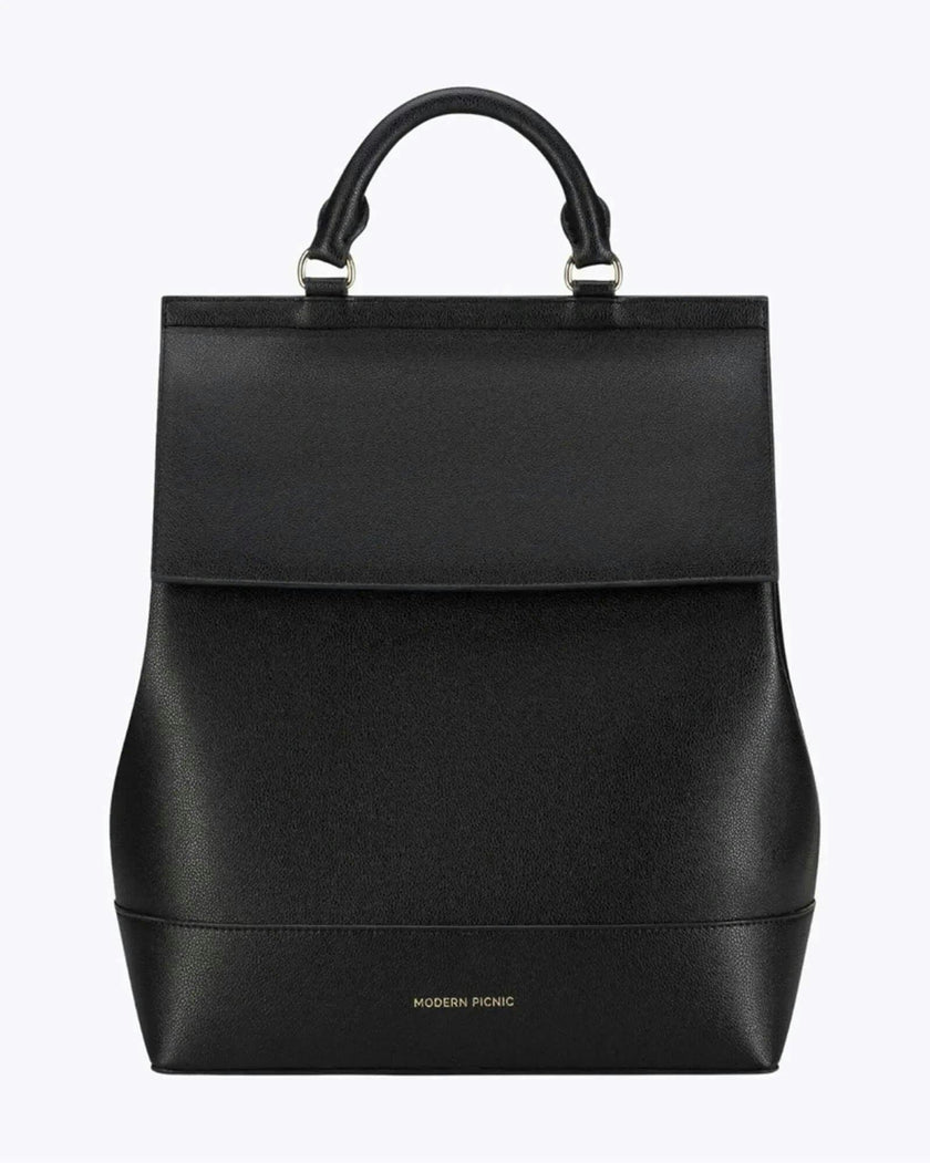 Chic, Stylish Padded Laptop Sleeve Backpack, Black