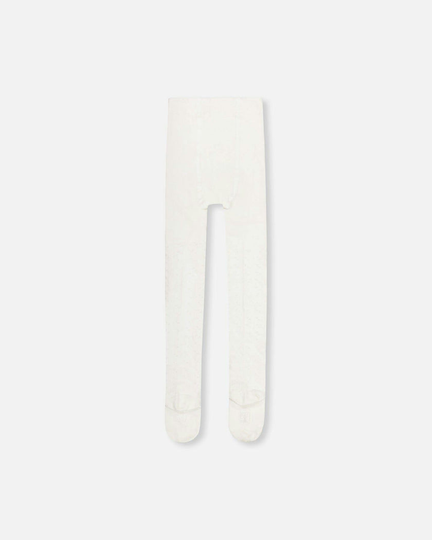 Cable Tights Off White