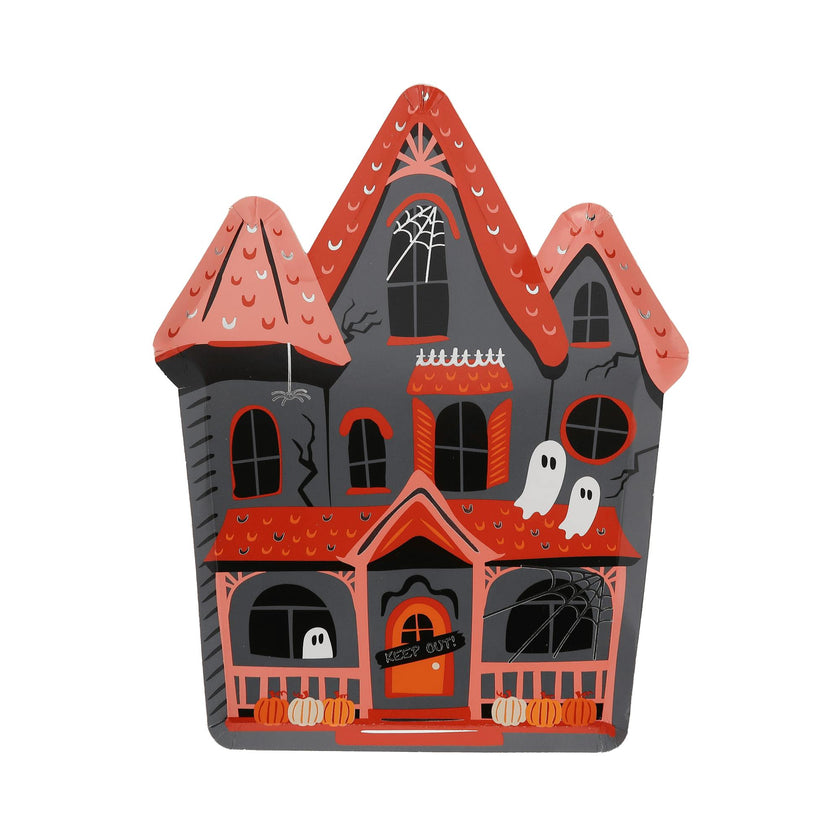 Trick or Treat Street Haunted House Large Plates