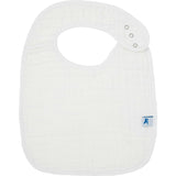 Cotton Muslin Classic Bib 3 Pack - White