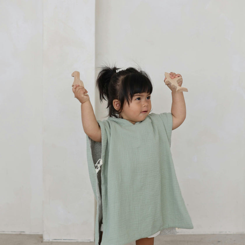 Reversible Hooded Poncho