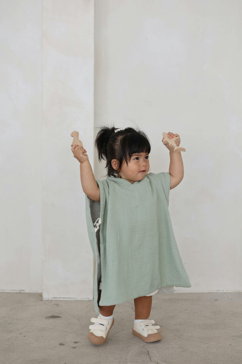 Reversible Hooded Poncho