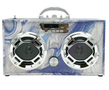 Blue Swirl Bundle-Karaoke Microphone & Boom Box