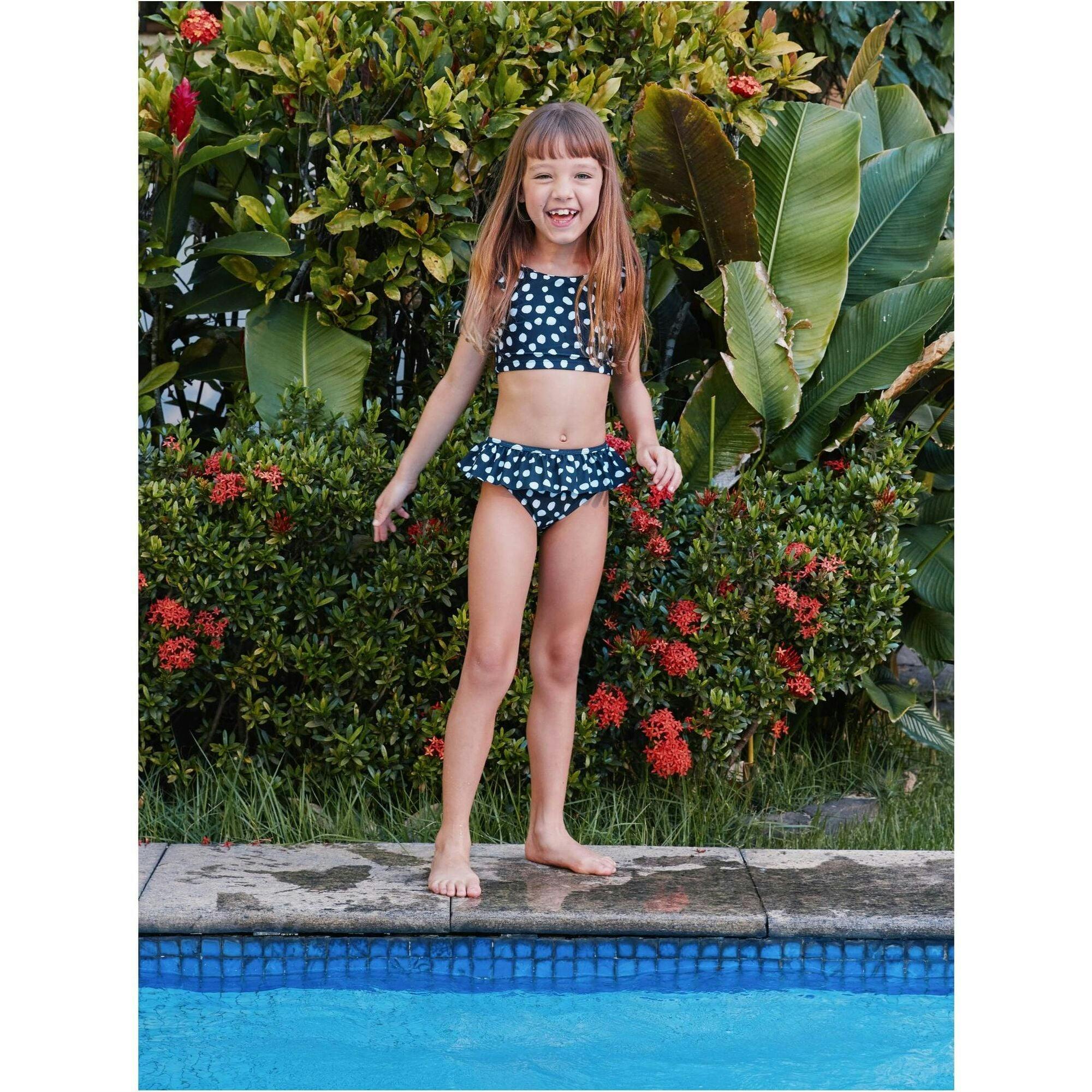 Ruffled Bikini Bottoms, Multi