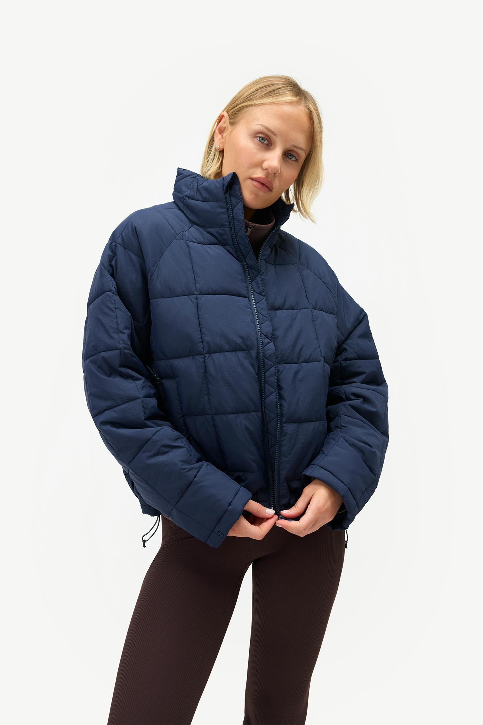 Nellie Packable Puffer Jacket, Navy