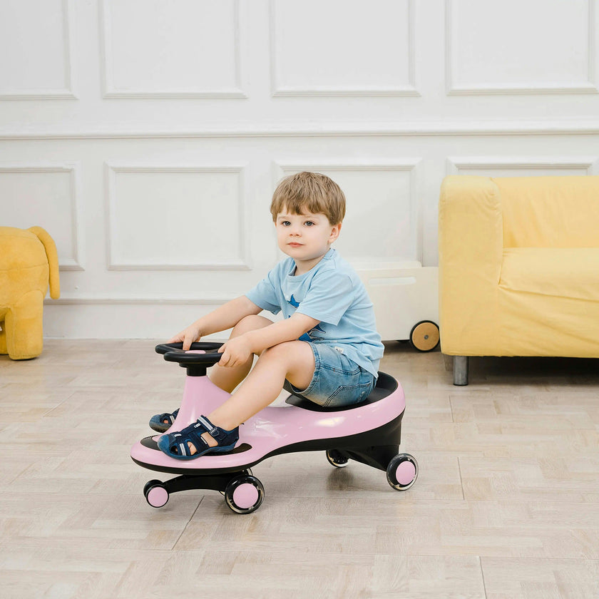 Freddo Toys Swing Car with Flashing Wheels