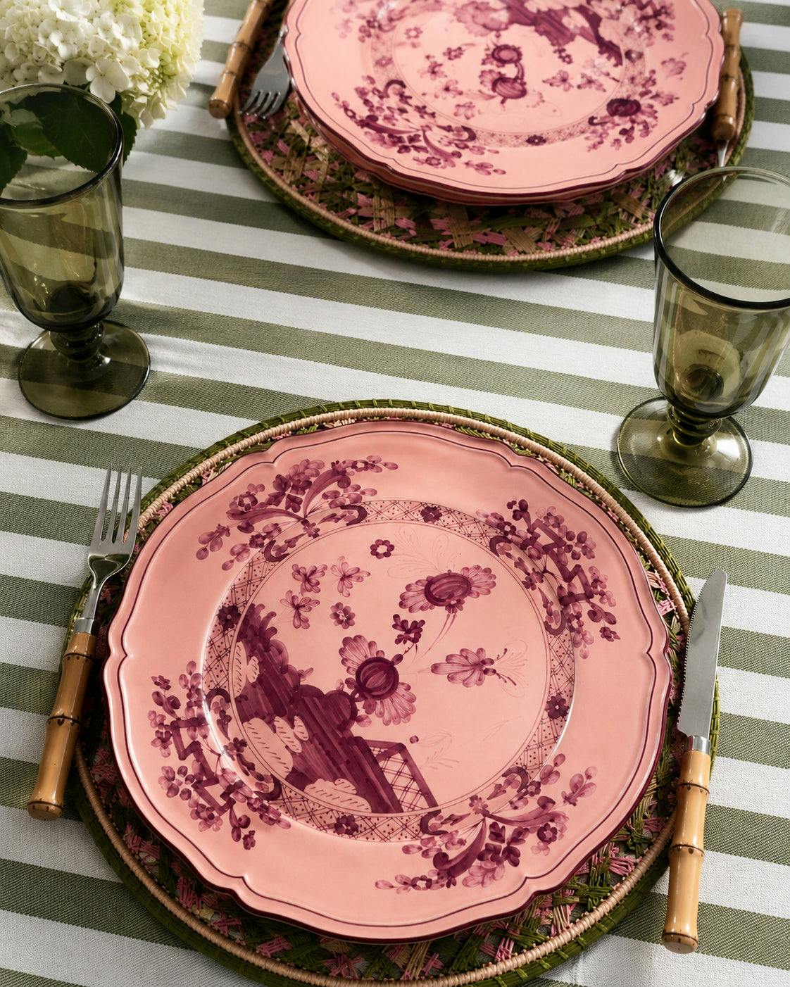 Lido Stripe Tablecloth in Oliva