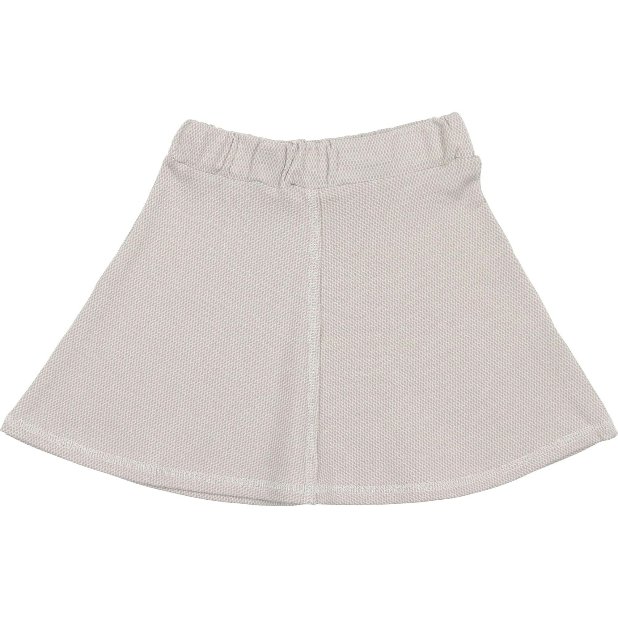 Micro-Grid Patterned Short Skirt