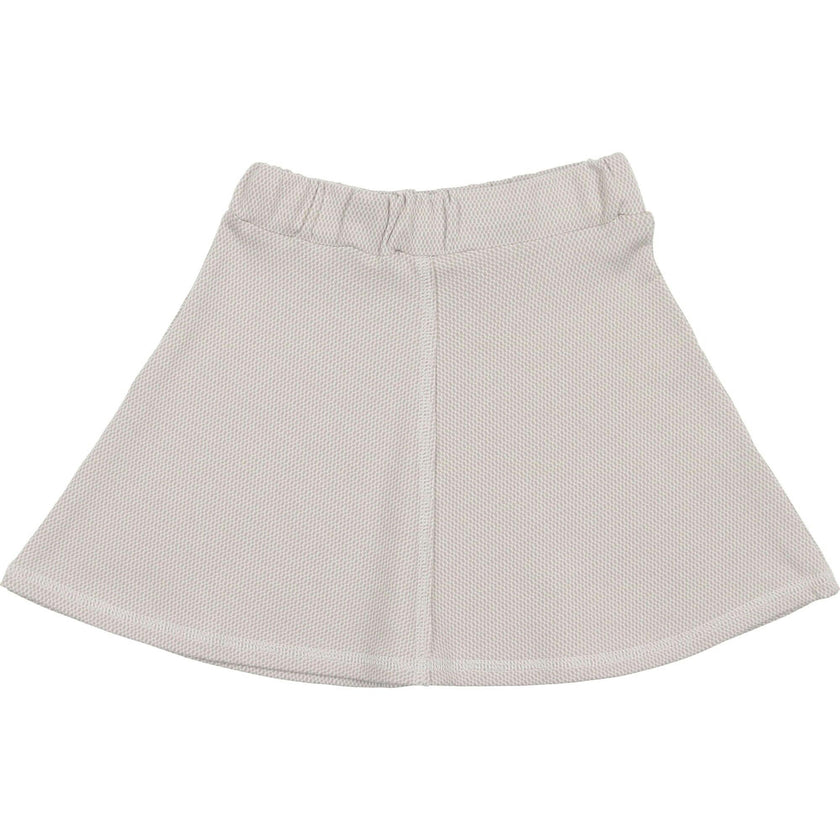 Micro-Grid Patterned Short Skirt