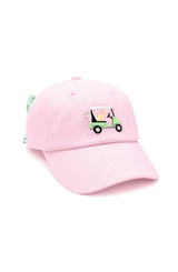 Dog in Golf Cart Bow Baseball Hat