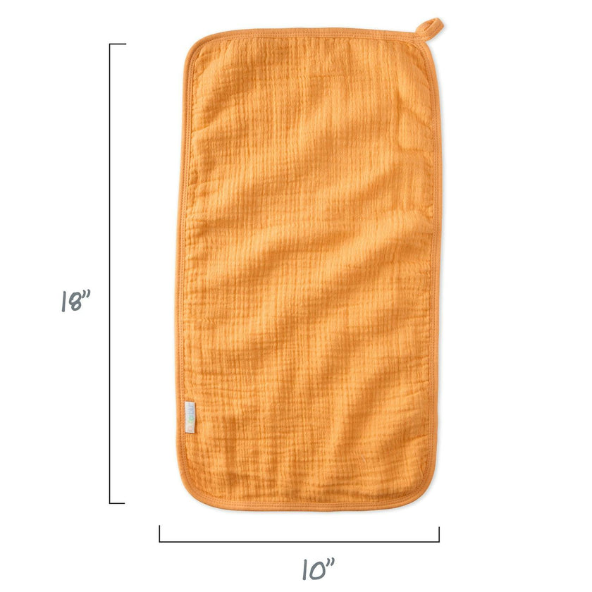 RILEY 5-Pack Crinkle Muslin Burp Cloths