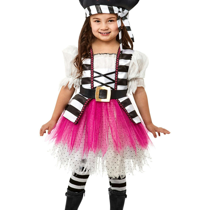 Girls' Posh Little Pirate Girl Costume for Toddlers