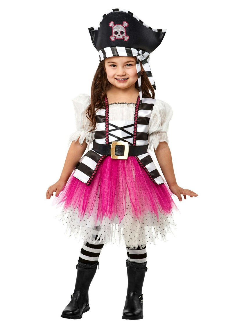 Girls' Posh Little Pirate Girl Costume for Toddlers