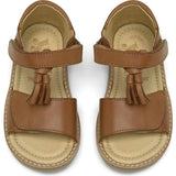Flo Velcro Tassel Sandal, Brown